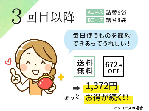 ふわっしゅ定期購入 3回目以降
